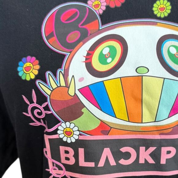 BLACKPINK x Takashi Murakami NTWRK Collab Graphic T-Shirt Small 2023 Black - Picture 3 of 10